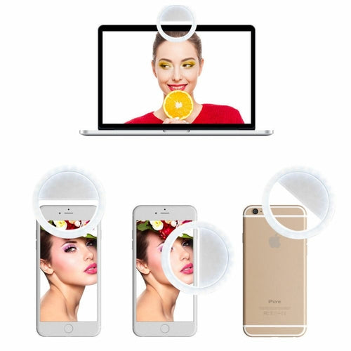 Portable Clip-On Selfie Ring Light - Rechargeable Phone Light For Gym and Content Creators
