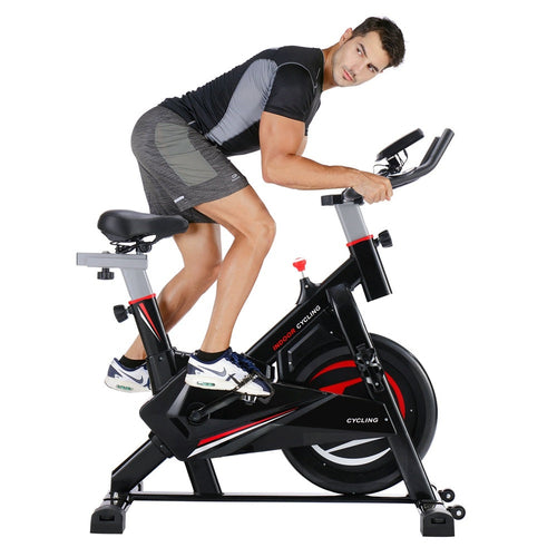 Indoor Cycling Trainer Spinning Bike - Quiet Stationary Fitness Trainer