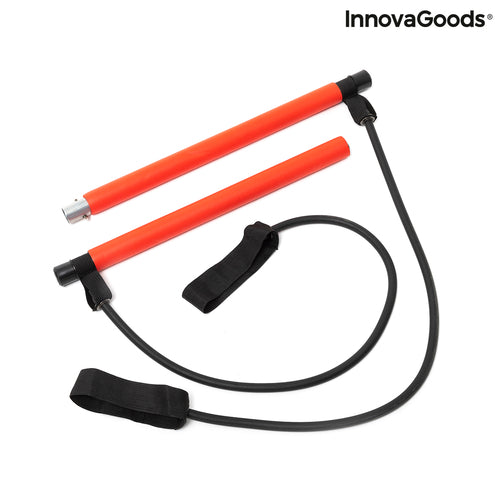 Fitness Bar with Resistance Bands - Portable Home Gym System