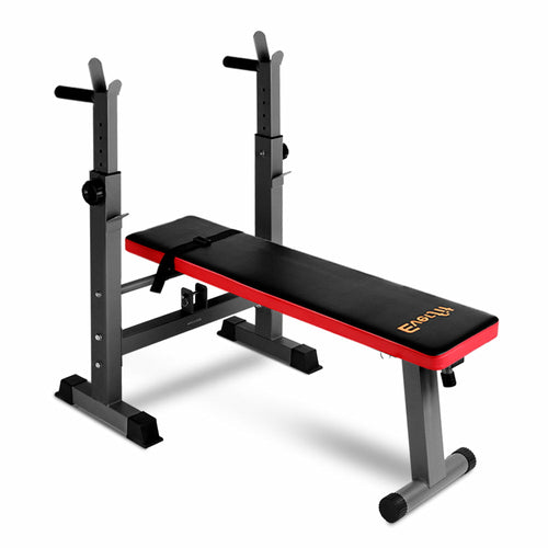 Everfit Adjustable Weight Bench with Squat Rack - 200kg Capacity | Home Gym Equipment
