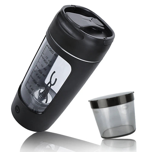USB Rechargeable Electric Protein Shaker Bottle - Portable 1200mAh