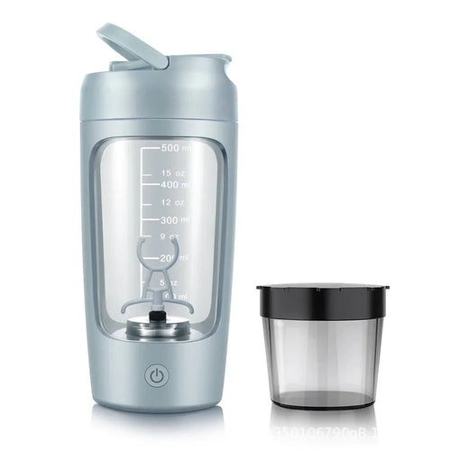 USB Rechargeable Electric Protein Shaker Bottle - Portable 1200mAh