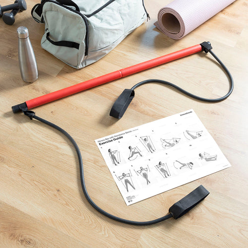Fitness Bar with Resistance Bands - Portable Home Gym System