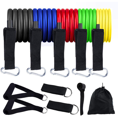 11-Piece Resistance Band Set - Full Body Workout Equipment