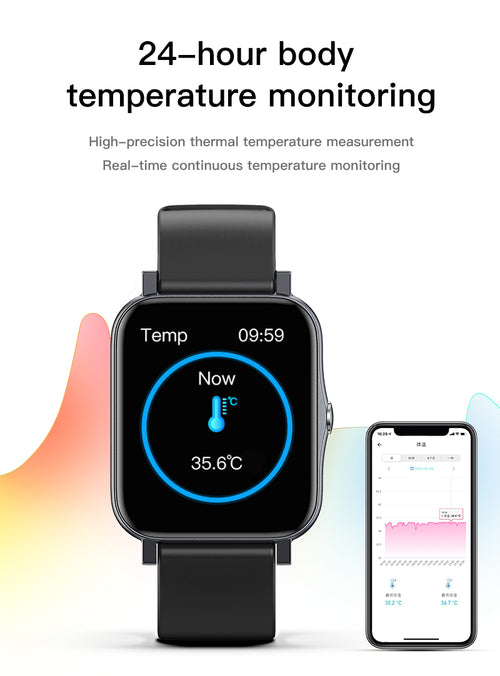 IP68 Waterproof Fitness Smart Watch - Heart Rate And Activity Tracker