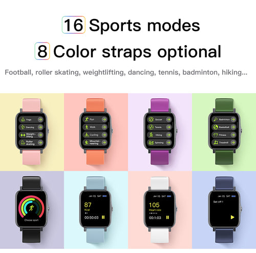 IP68 Waterproof Fitness Smart Watch - Heart Rate And Activity Tracker
