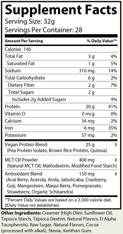 Pure Plant Protein Powder - Chocolate Flavour | Vegan Protein