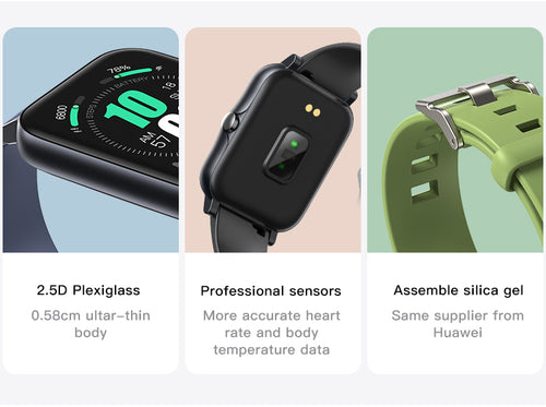 IP68 Waterproof Fitness Smart Watch - Heart Rate And Activity Tracker