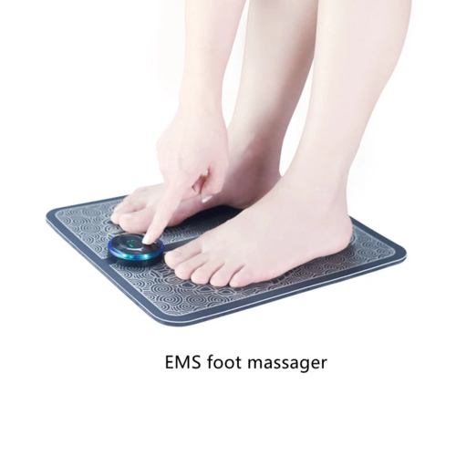 Electric EMS Foot Massager Pad - Muscle Stimulation for Foot & Leg Relief