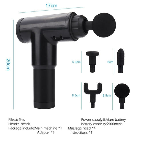 6 Speeds Handheld Massage Gun - Deep Tissue Muscle Recovery
