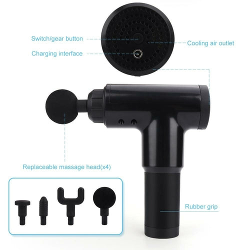 6 Speeds Handheld Massage Gun - Deep Tissue Muscle Recovery