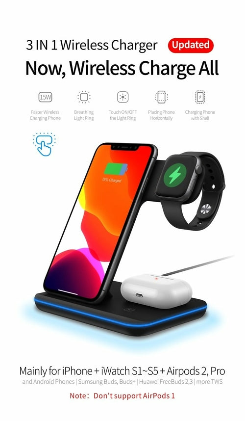 Ninja 15W 3-In-1 Wireless Charging Dock