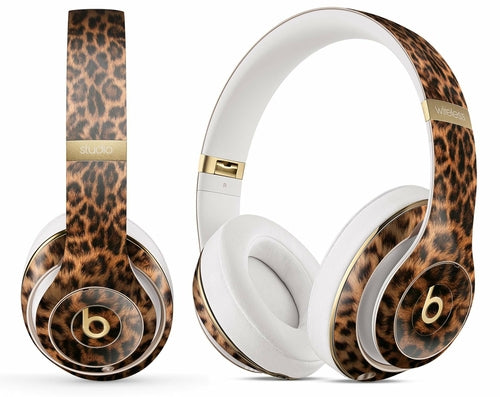 Leopard Print Headphone Skin - Protective Wrap For Beats by Dre