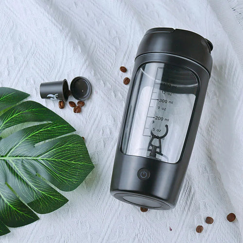 USB Rechargeable Electric Protein Shaker Bottle - Portable 1200mAh