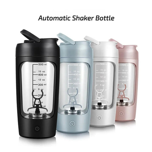 USB Rechargeable Electric Protein Shaker Bottle - Portable 1200mAh