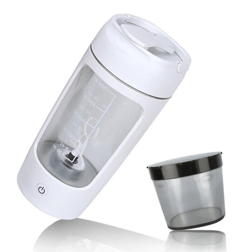USB Rechargeable Electric Protein Shaker Bottle - Portable 1200mAh