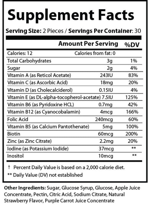 Pure Multi-Vitamins – Gummies - Daily Health & Energy Boost