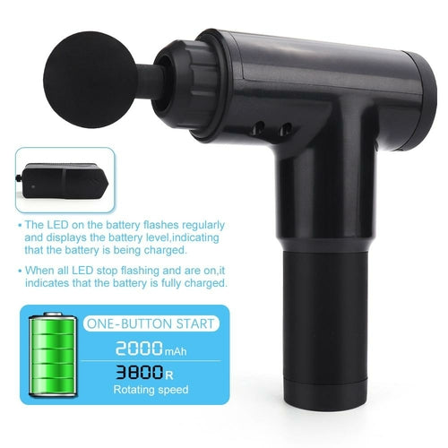 6 Speeds Handheld Massage Gun - Deep Tissue Muscle Recovery